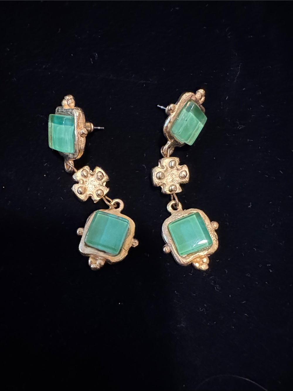 Authentic Susan Shaw Charlotte Deux Tier Earrings
